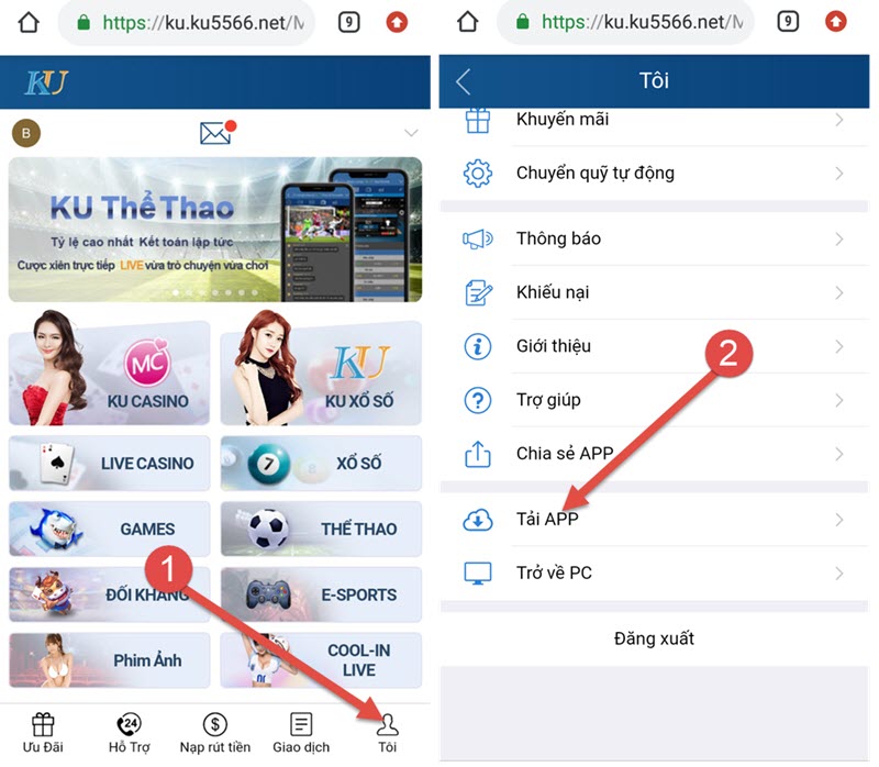 tải app kubet ios